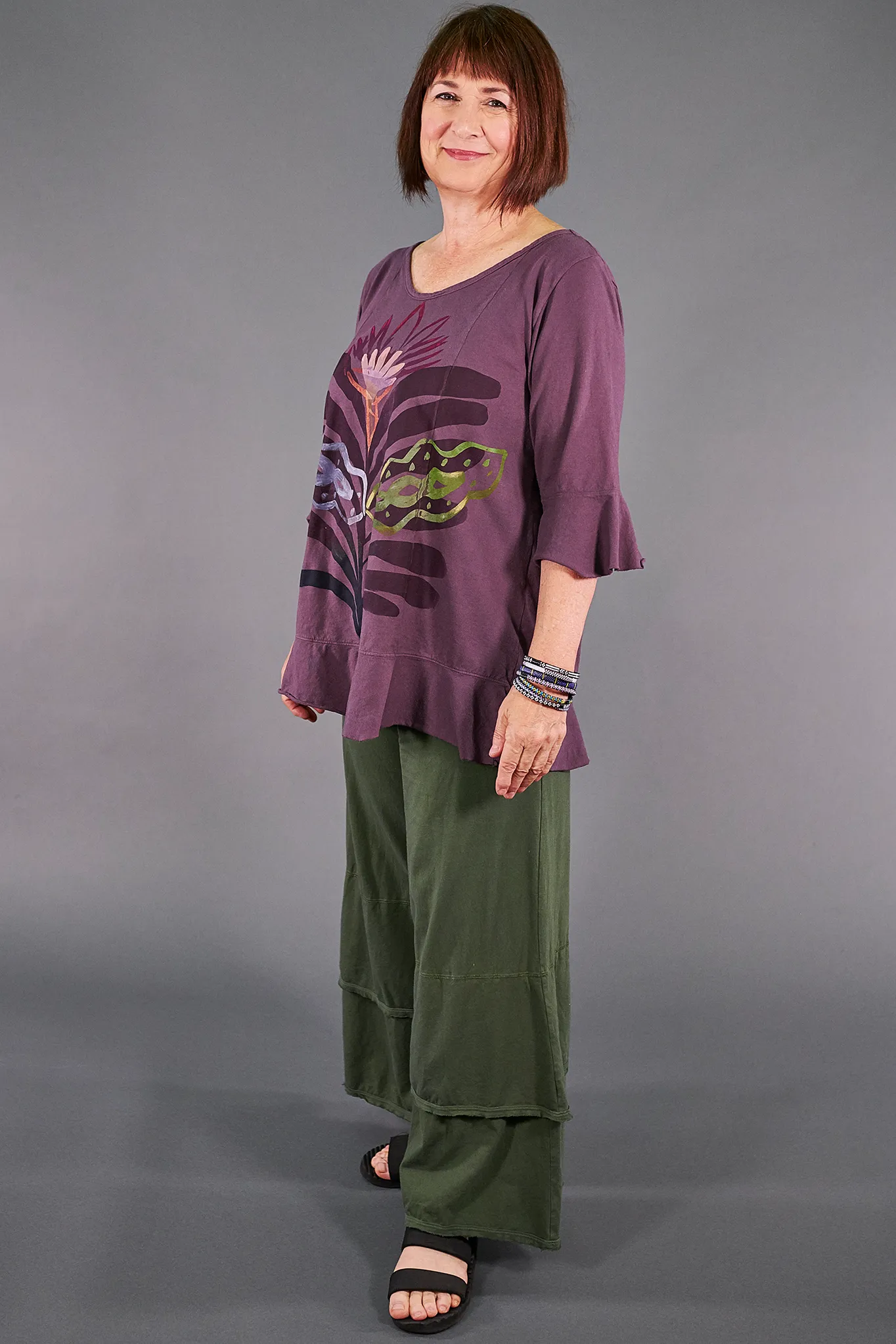 1562-Flounce Tee-Clove-P