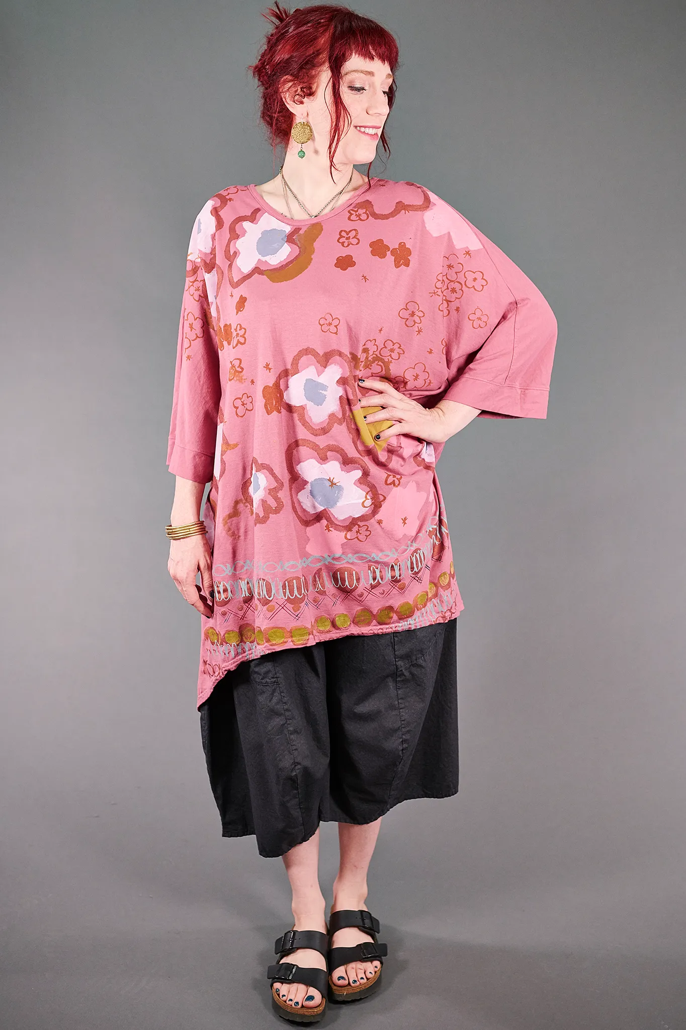 1566 Drawcord Tunic-Bloom-Color & Whimsy