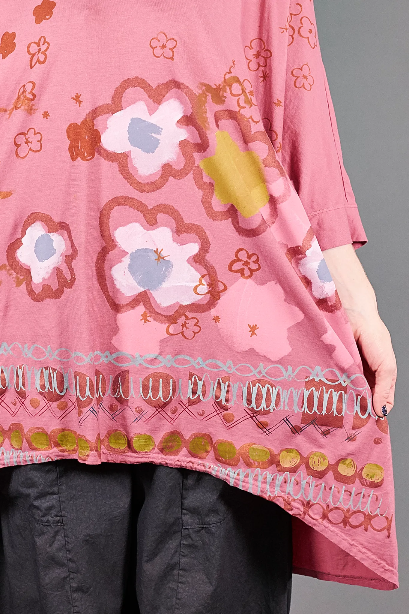 1566 Drawcord Tunic-Bloom-Color & Whimsy