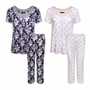 2 Pack Rayon Spandex Capri Set