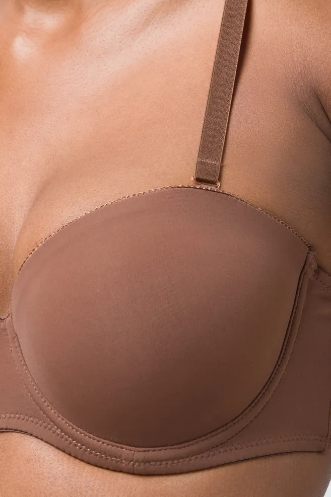 2 Pack Smooth Mutiway Bras Small Dusty Pink And Brown