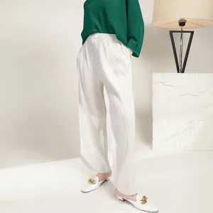 2025 Autumn and winter thick pleated pants children loose and thin casual pants long wide-leg versatile high-end suit pants