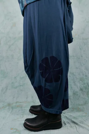 3187-2 Boheme Pant-Indigo-Tonal Print