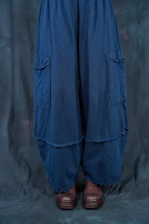 3225 Lace Trim Stitch Pant Mood Blue-U