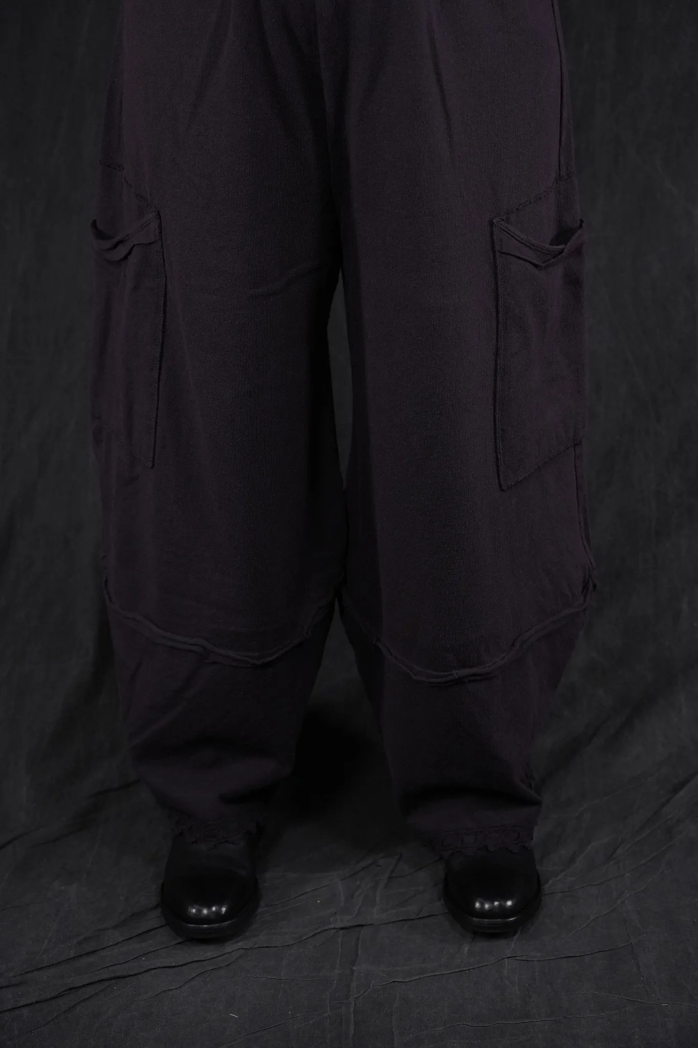 3225 Lace Trim Stitch Pant Shadow-U