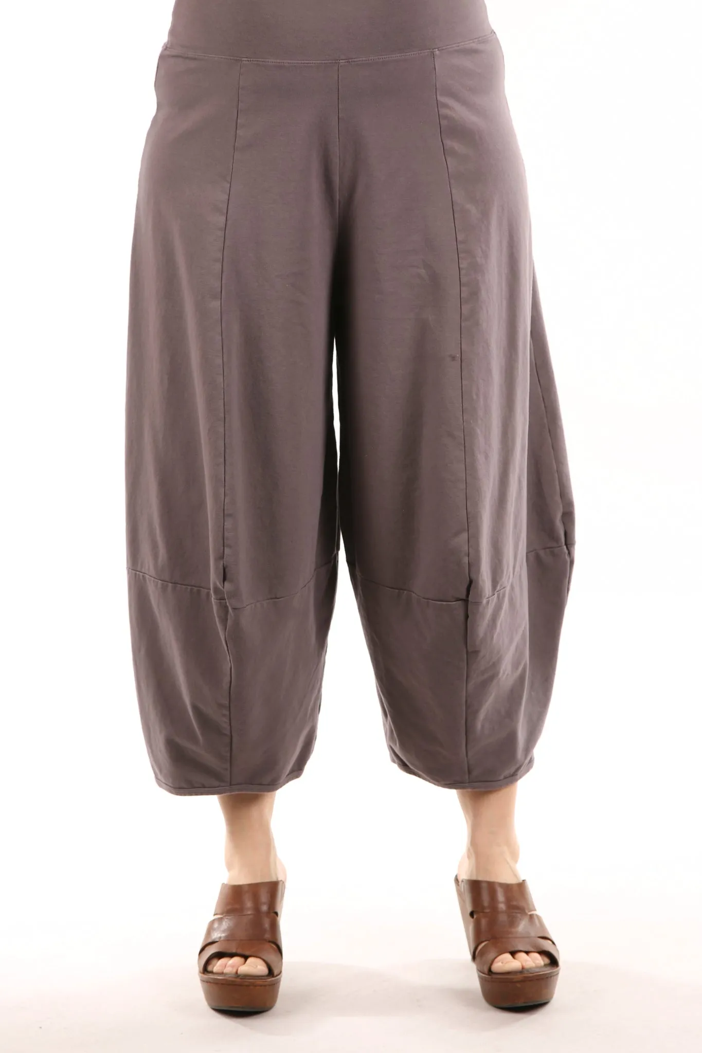 3273- Roll over Waist Four Square-Dove-U