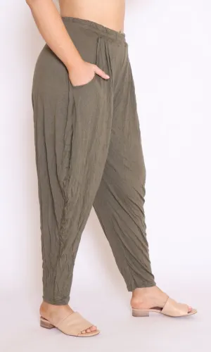 7774 Khaki Harem pants