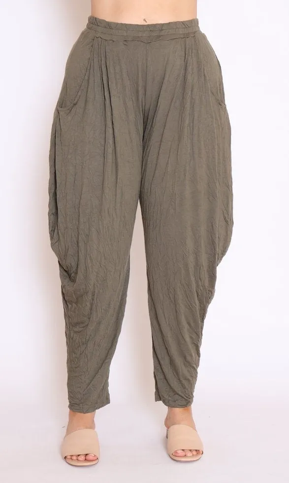 7774 Khaki Harem pants
