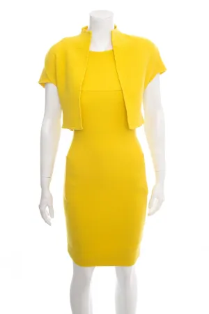 Akris Yellow Jacket and Dress Set SZ 4