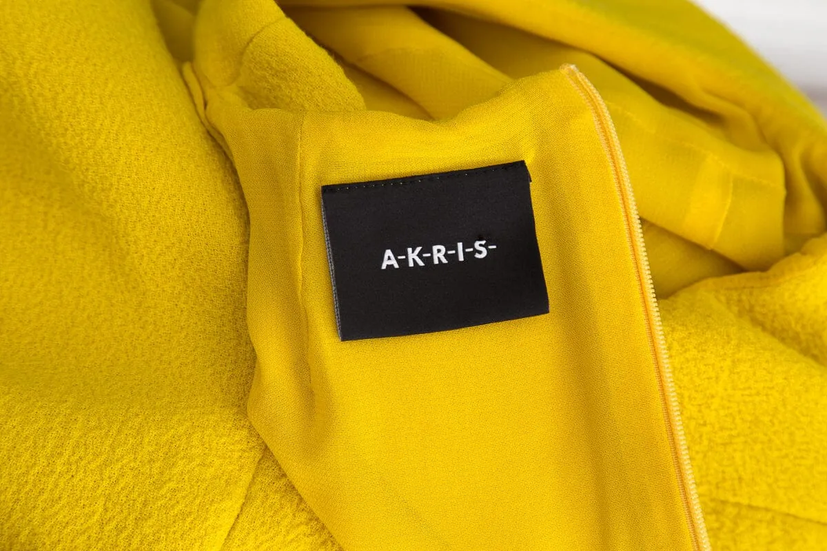 Akris Yellow Jacket and Dress Set SZ 4