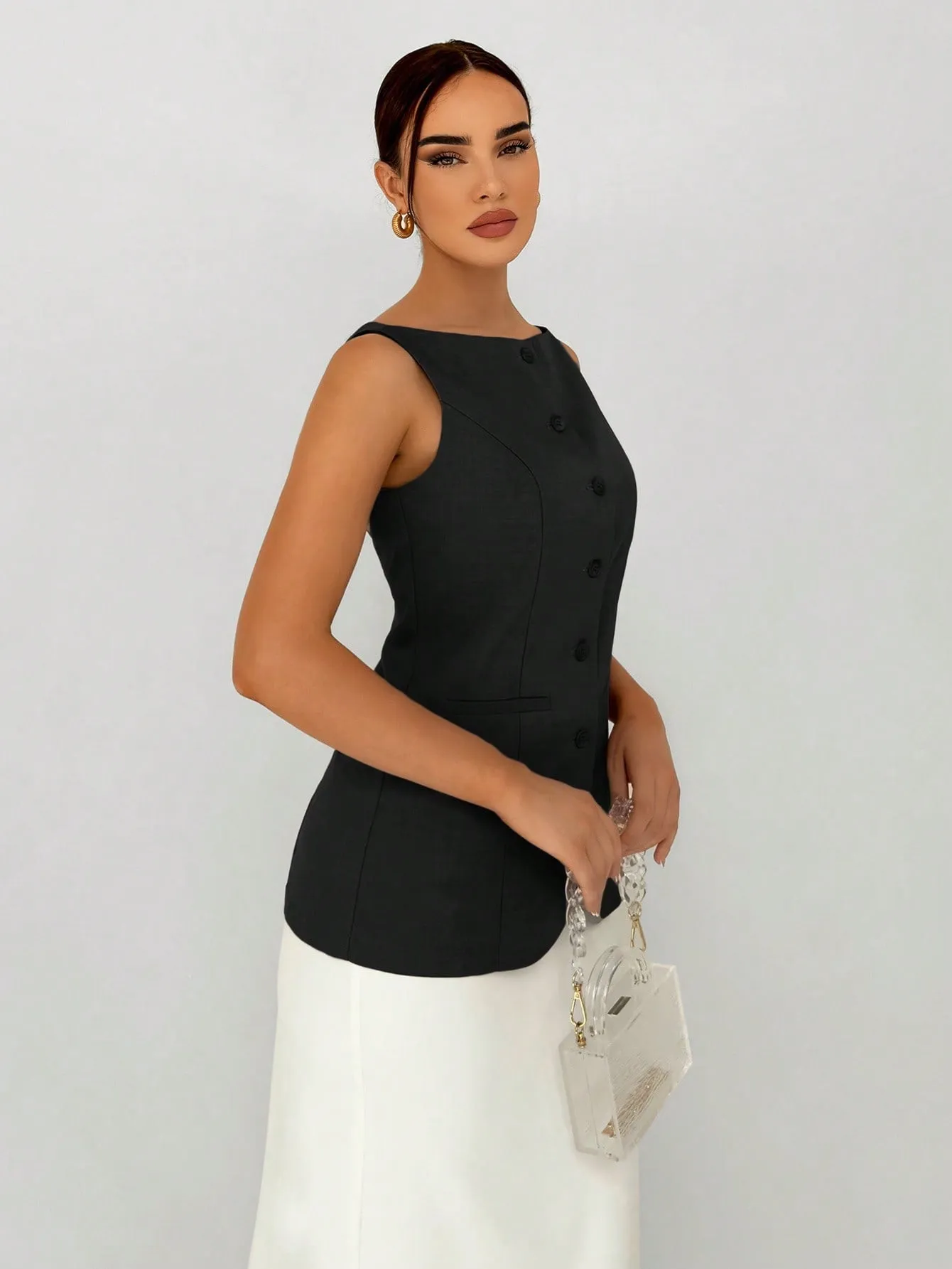 Aloruh Chaleco de Traje Caqui para Mujer - Cherry Vibes