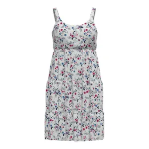 Amanda - White Red Blue Ditsy Floral