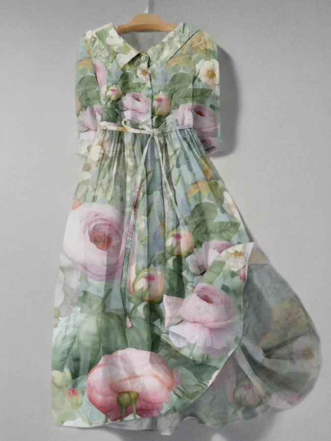 Anisa - Lace dress with floral print