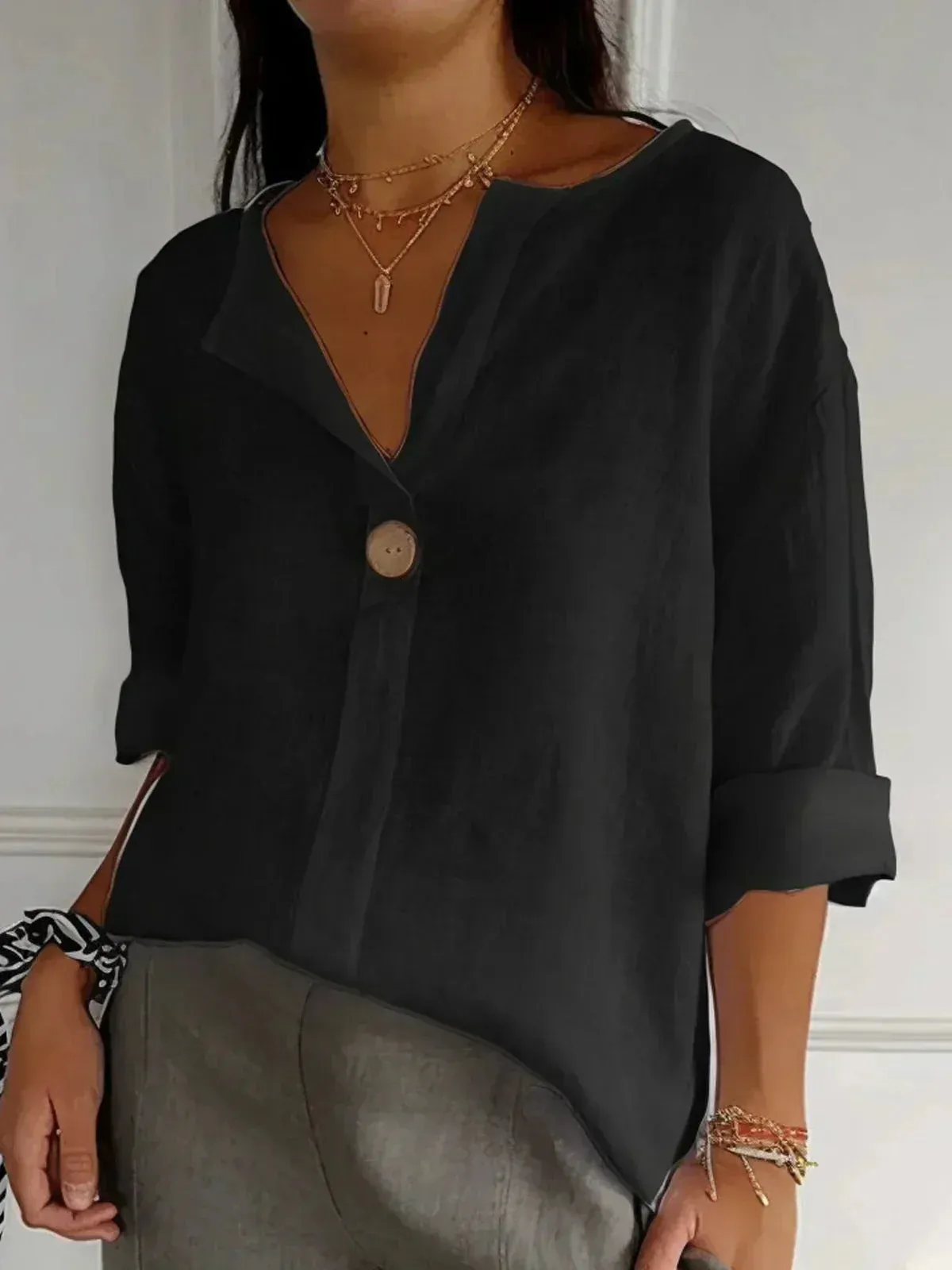 Anthea® | Casual V-Neck Blouse