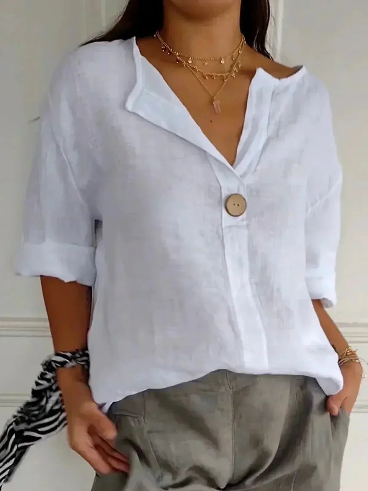 Anthea® | Casual V-Neck Blouse