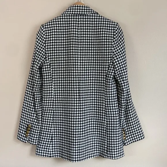 AQUA Bloomingdales Exclusive- Houndstooth Single Breasted Blazer Jacket