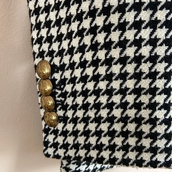 AQUA Bloomingdales Exclusive- Houndstooth Single Breasted Blazer Jacket