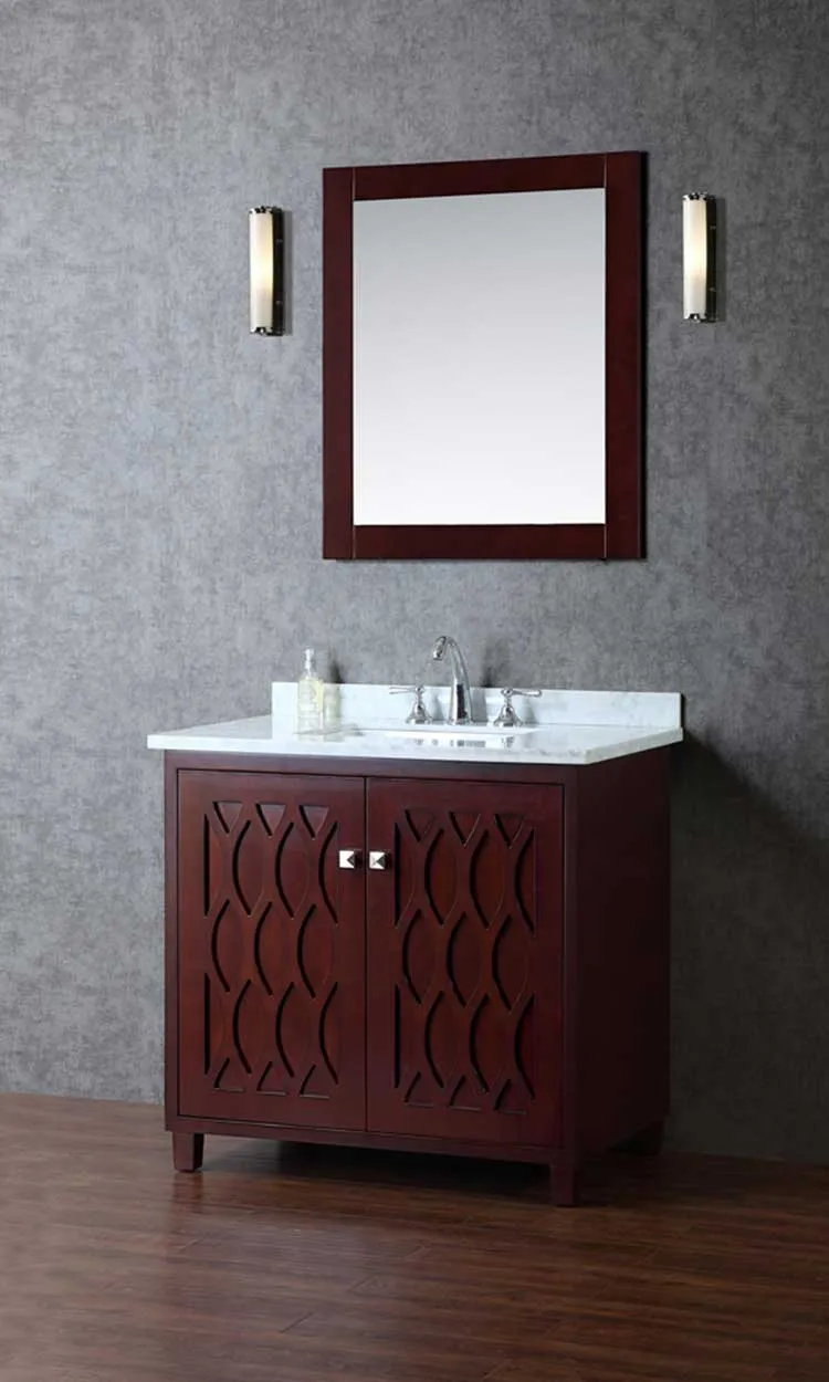 Ariel by Seacliff Turnberry 36" Single-Sink Bathroom Vanity Set With Mirror SCTUR36SWA