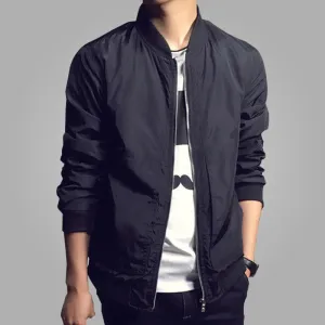 Arrival Spring Men's Jackets Solid Fashion Coats Male Casual Slim Stand Collar Jacket Men Outerdoor Overcoat M-XXXXL