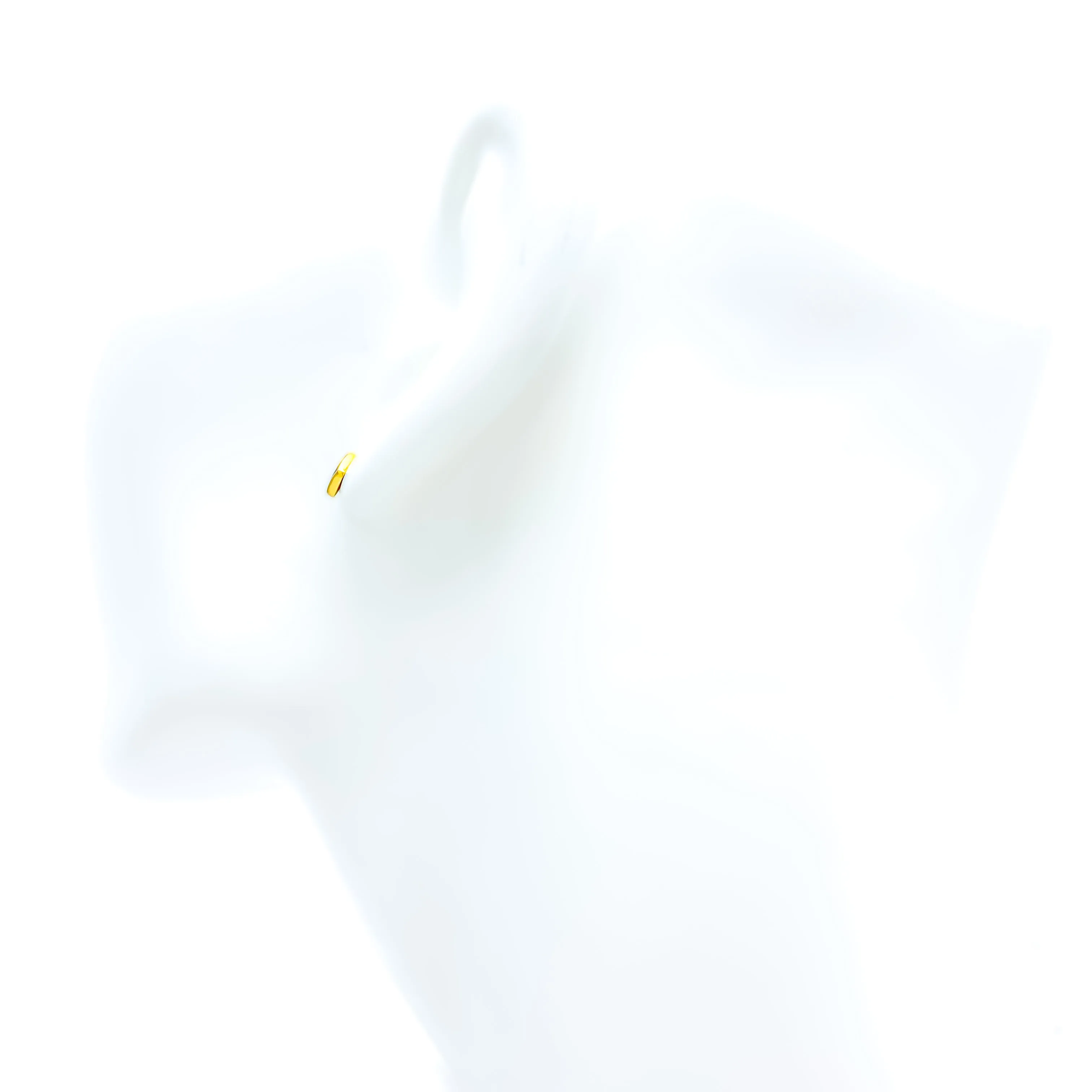 Attractive Enamel Block 21k Gold Earrings