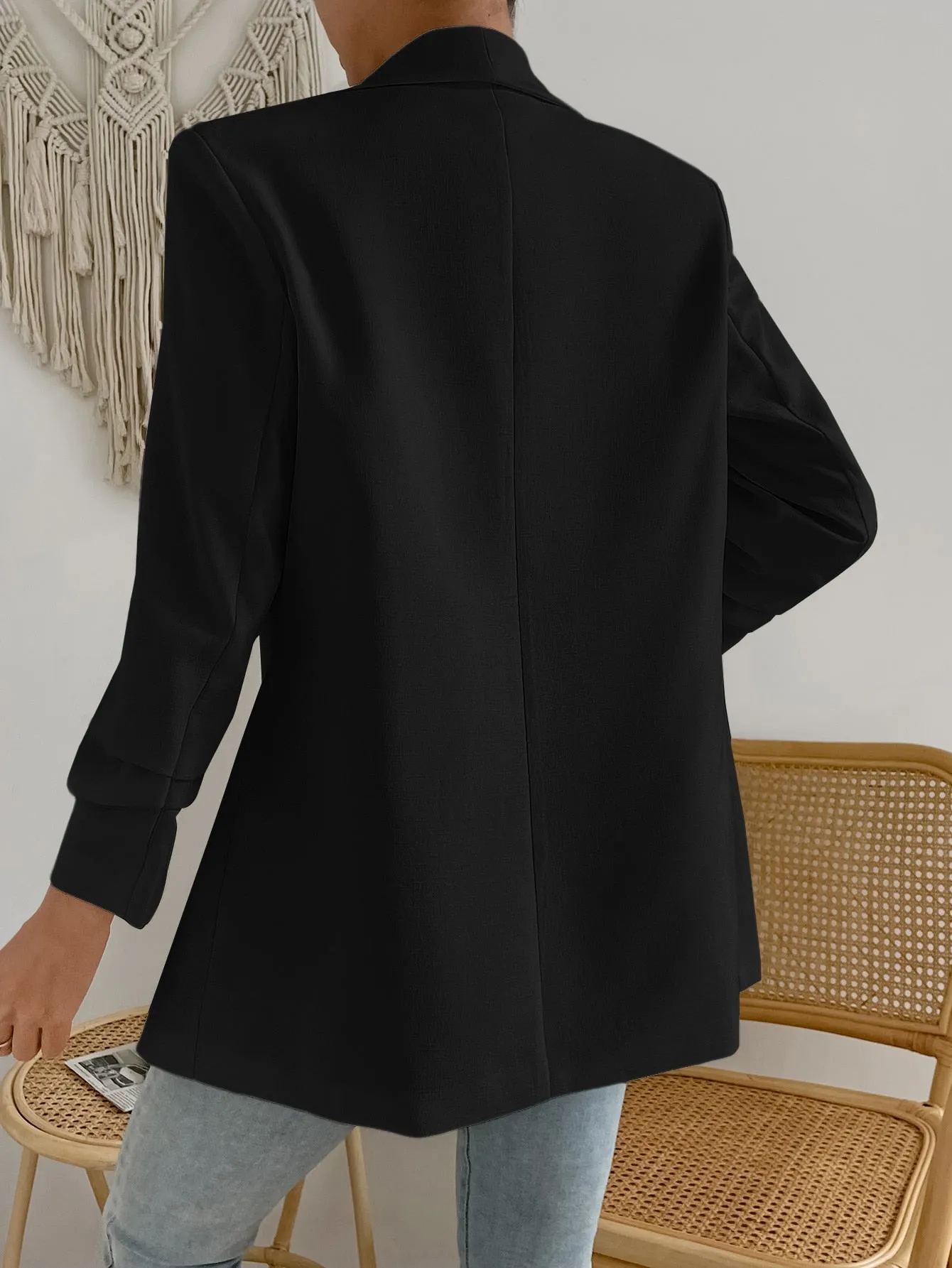 Aveloria Blazer de solapa abierta en Cherry Vibes