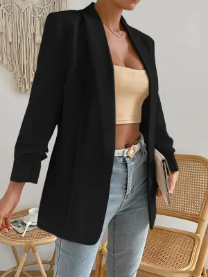 Aveloria Blazer de solapa abierta en Cherry Vibes