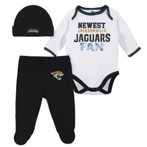 Baby Boys Jacksonville Jaguars 3-Piece Bodysuit, Pant and Cap Set