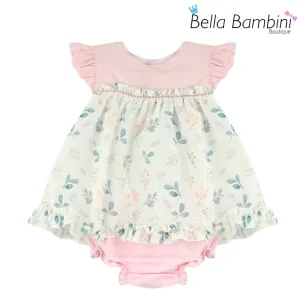 Baby Ferr Baby Girls Pastel Floral Dress
