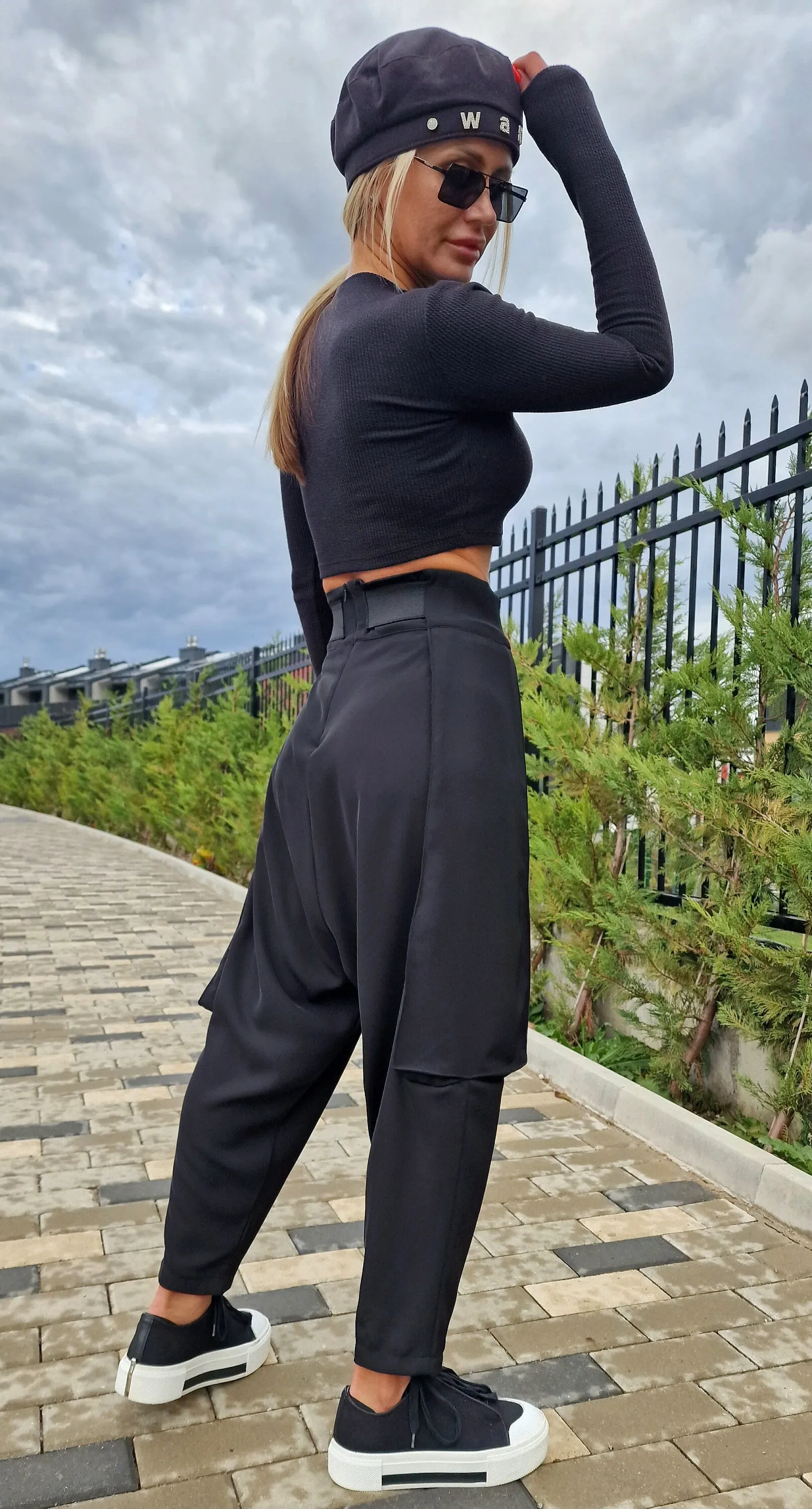 Baggy Pants, Harem Pants, Loose Drop Crotch Pants, Gipsy Pants, High Waist Trousers, Avant-garde Pants, Extravagant Harem Pants