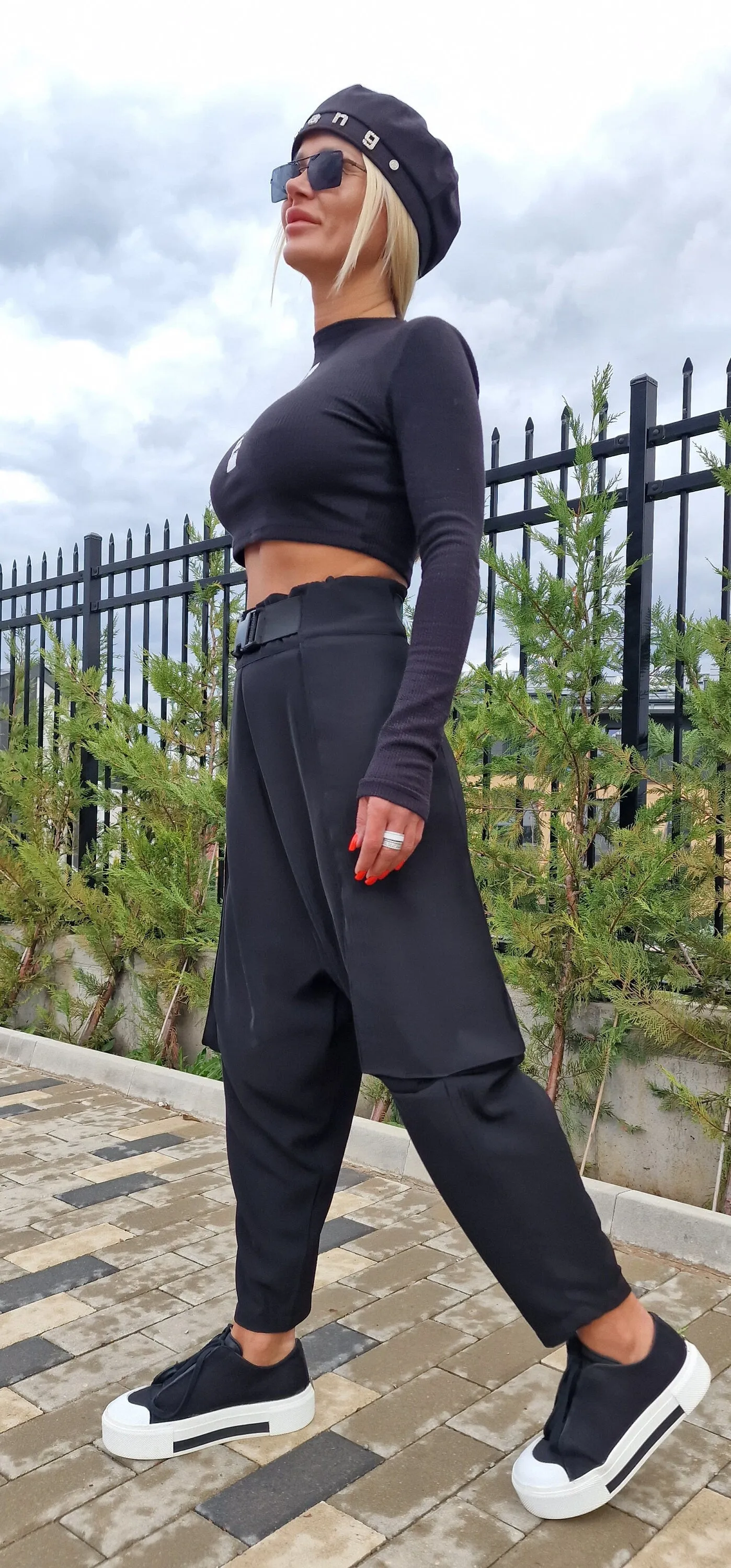 Baggy Pants, Harem Pants, Loose Drop Crotch Pants, Gipsy Pants, High Waist Trousers, Avant-garde Pants, Extravagant Harem Pants