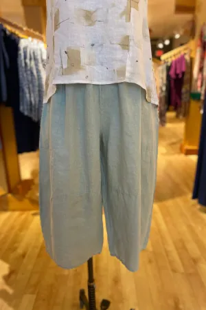 Balloon Crop Linen Pant