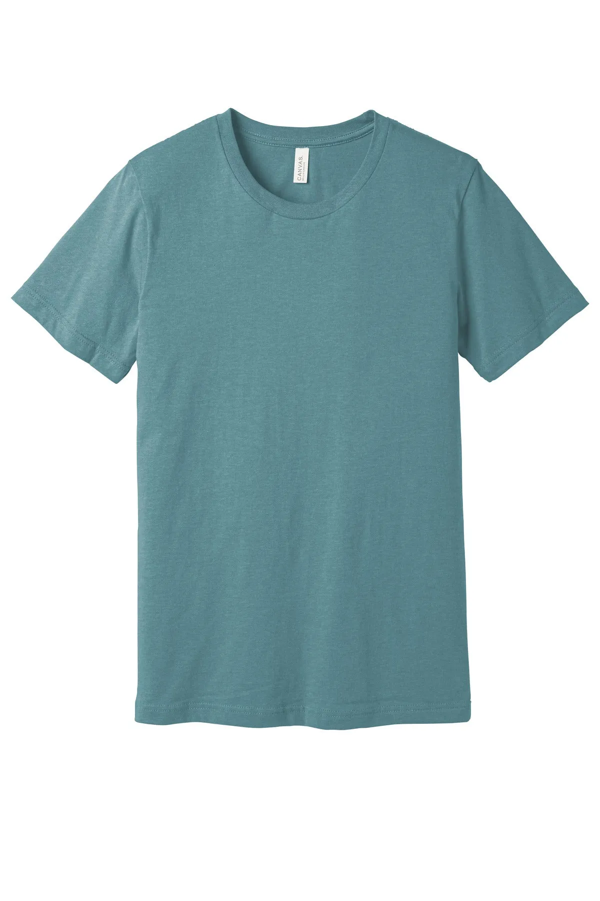 BELLA CANVAS  Unisex Heather CVC Short Sleeve Tee. BC3001CVC Heather Blue Lagoon