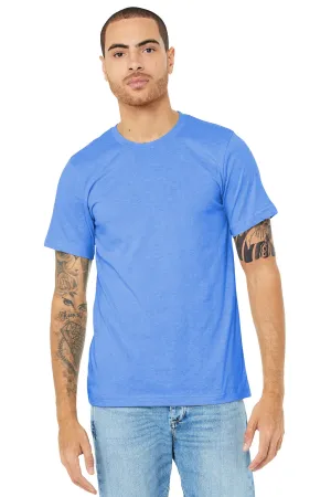 BELLA CANVAS  Unisex Heather CVC Short Sleeve Tee. BC3001CVC Heather Columbia Blue
