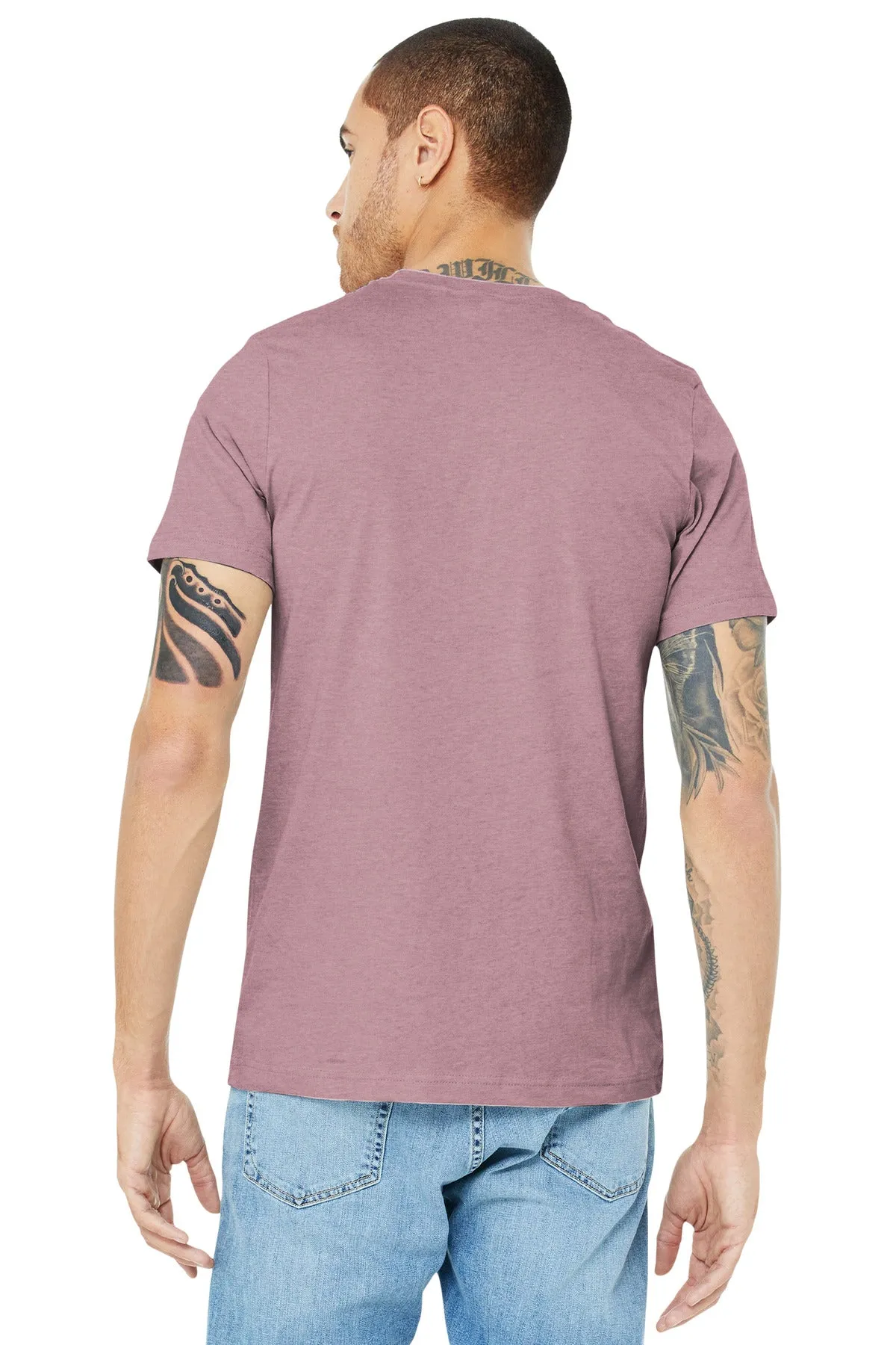 BELLA CANVAS  Unisex Heather CVC Short Sleeve Tee. BC3001CVC Heather Orchid