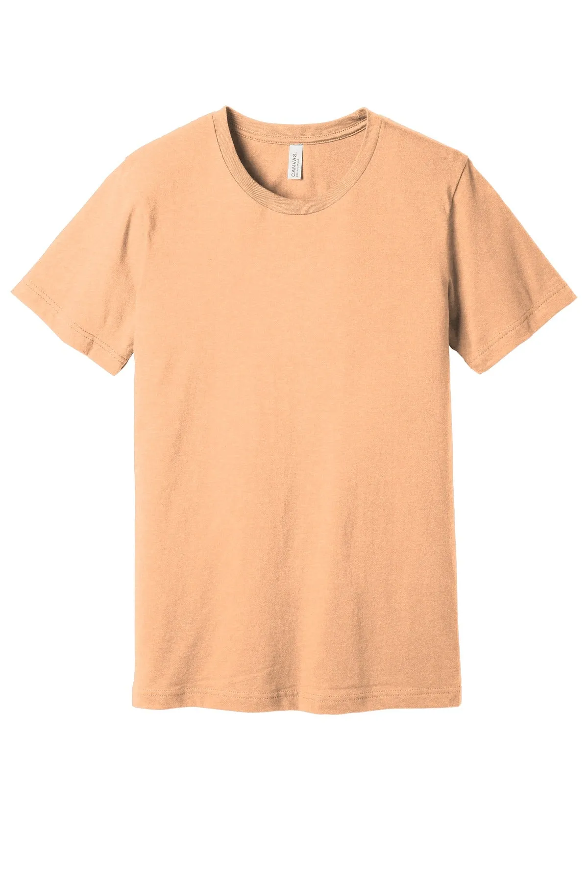 BELLA CANVAS  Unisex Heather CVC Short Sleeve Tee. BC3001CVC Heather Peach