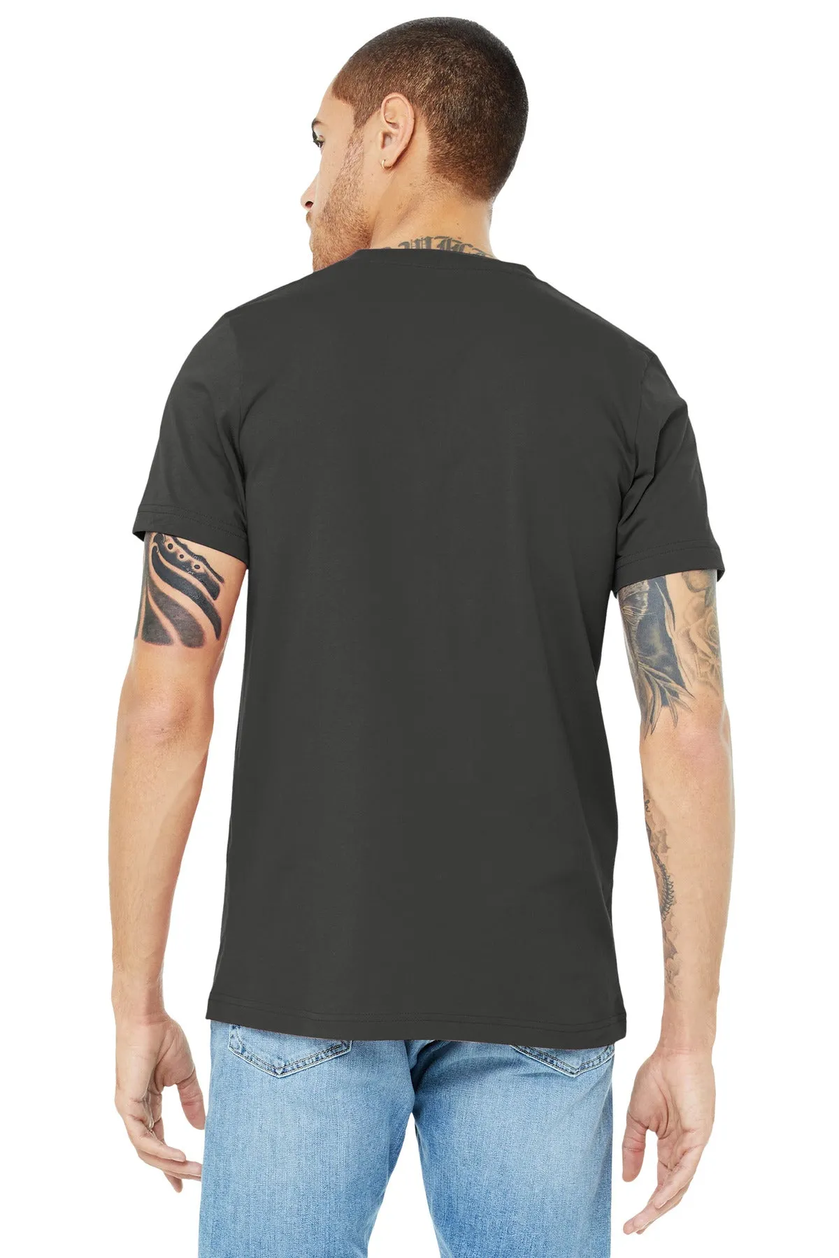 BELLA CANVAS  Unisex Jersey Short Sleeve V-Neck Tee. BC3005 Asphalt