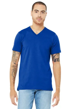 BELLA CANVAS  Unisex Jersey Short Sleeve V-Neck Tee. BC3005 True Royal