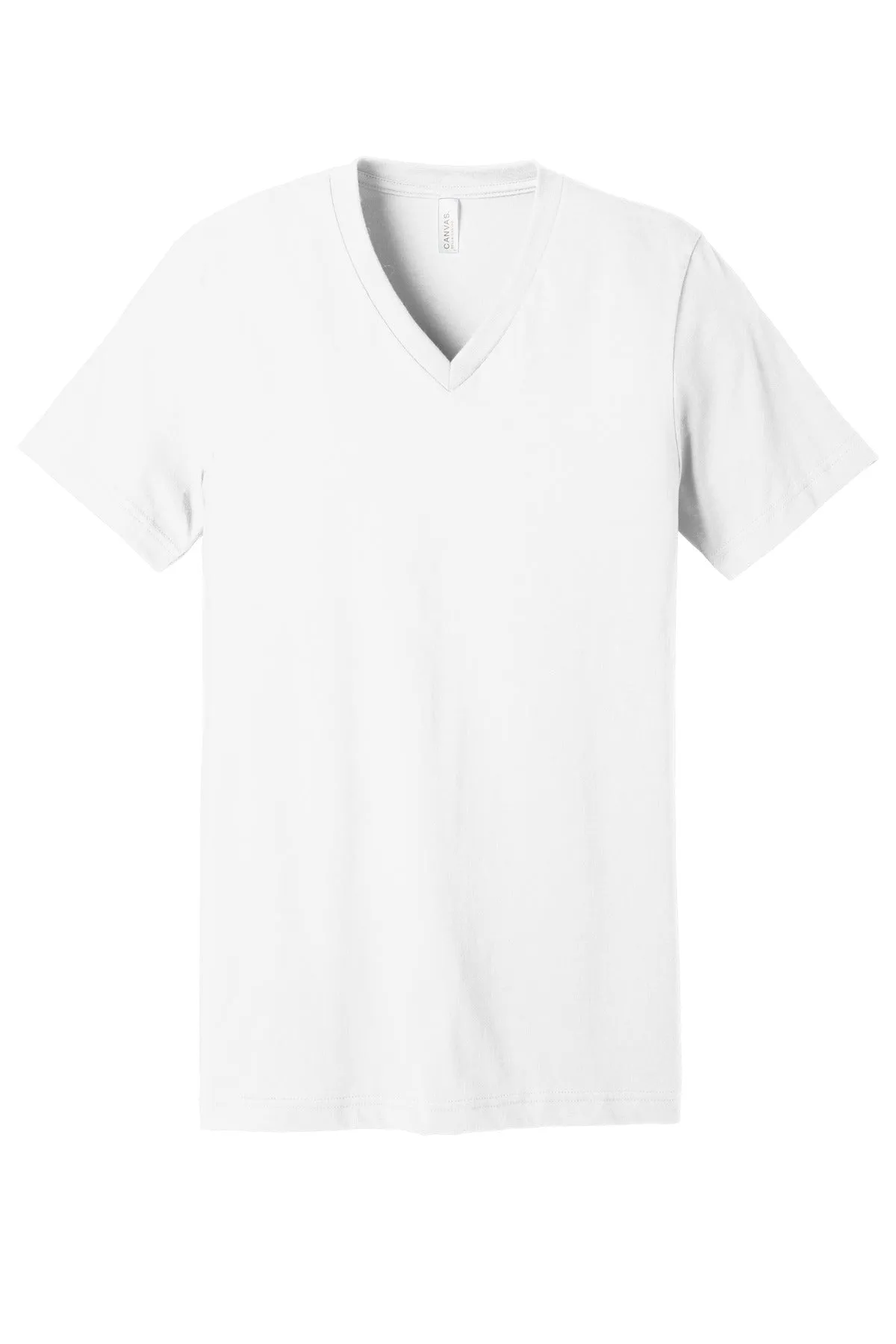 BELLA CANVAS  Unisex Jersey Short Sleeve V-Neck Tee. BC3005 White