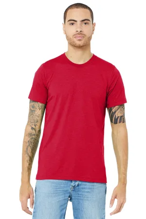 BELLA CANVAS  Unisex Triblend Short Sleeve Tee. BC3413 Solid Red Triblend