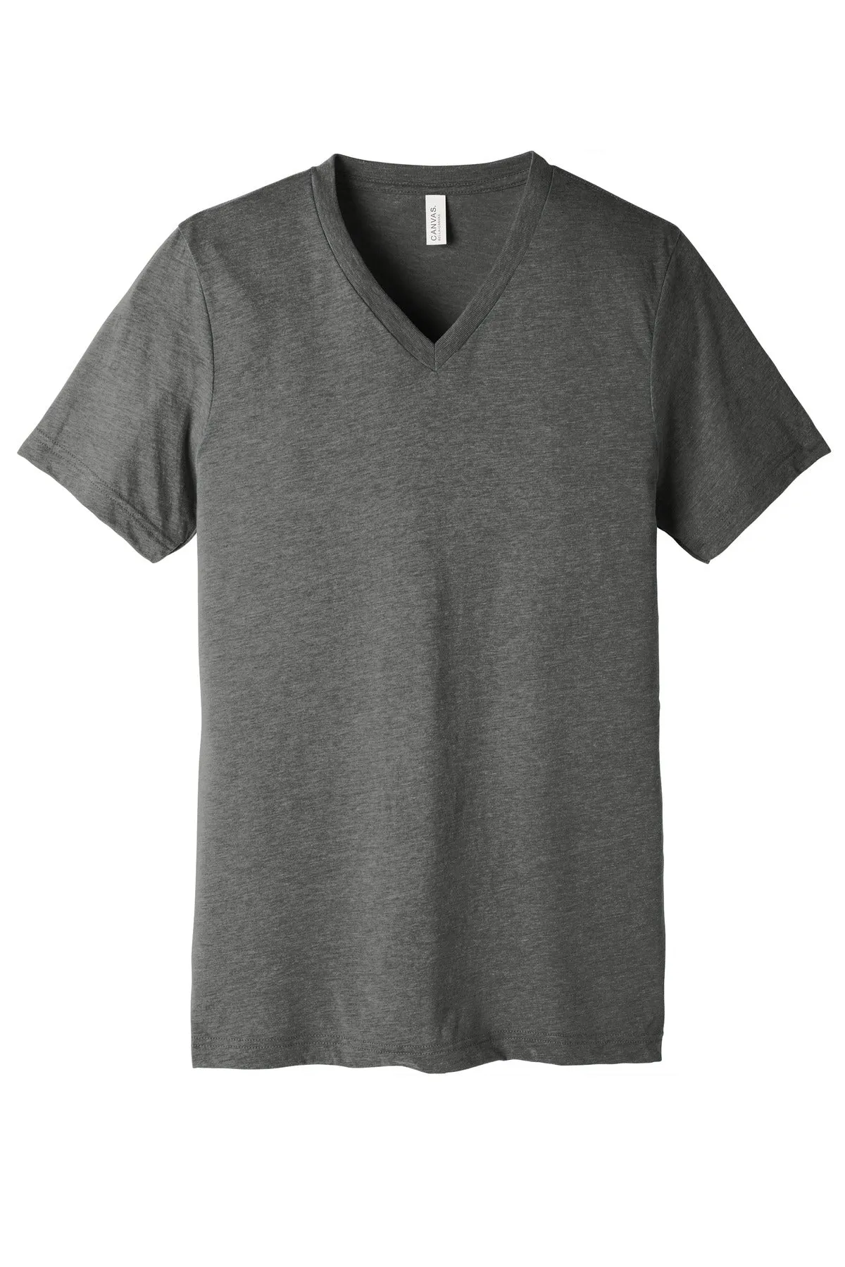 BELLA CANVAS  Unisex Triblend Short Sleeve V-Neck Te. BC3415 Athletic Grey Triblend