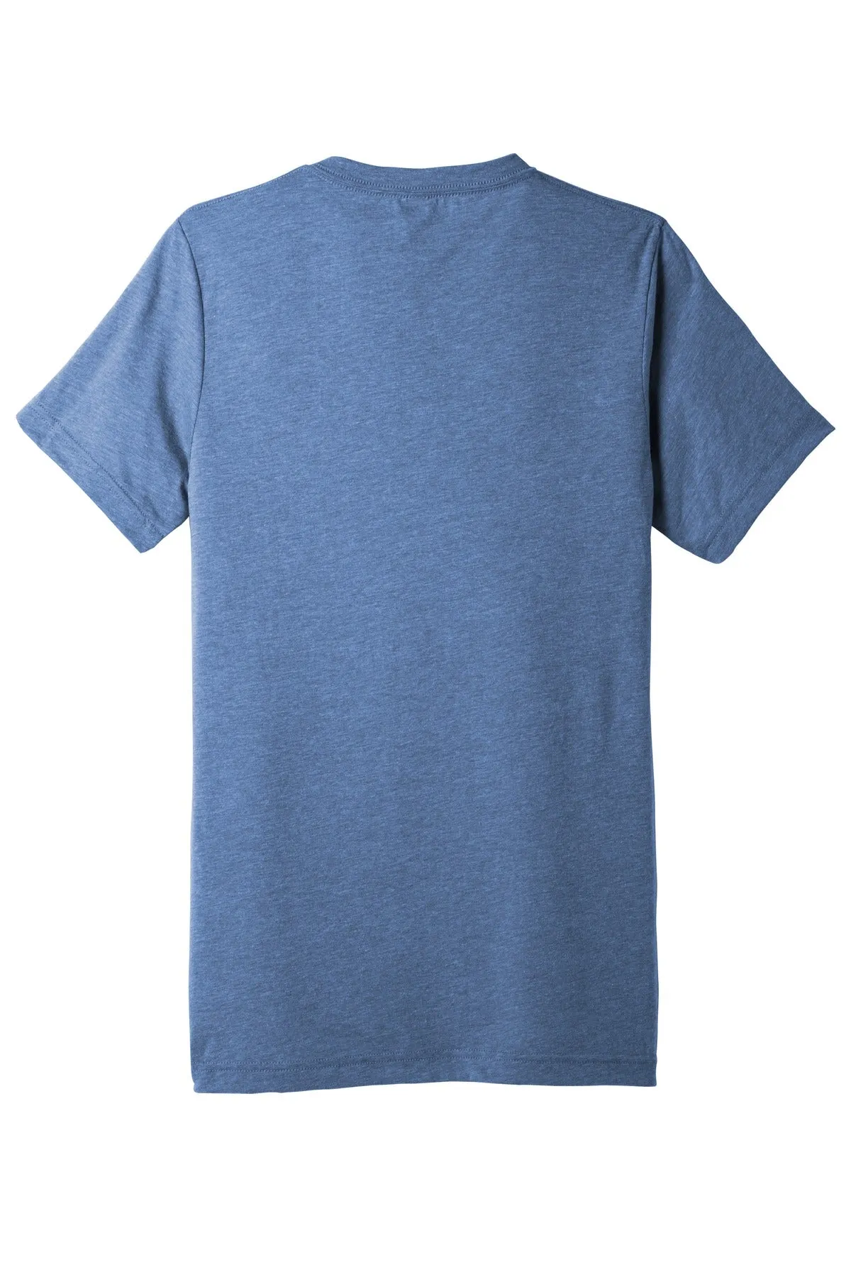 BELLA CANVAS  Unisex Triblend Short Sleeve V-Neck Te. BC3415 Blue Triblend