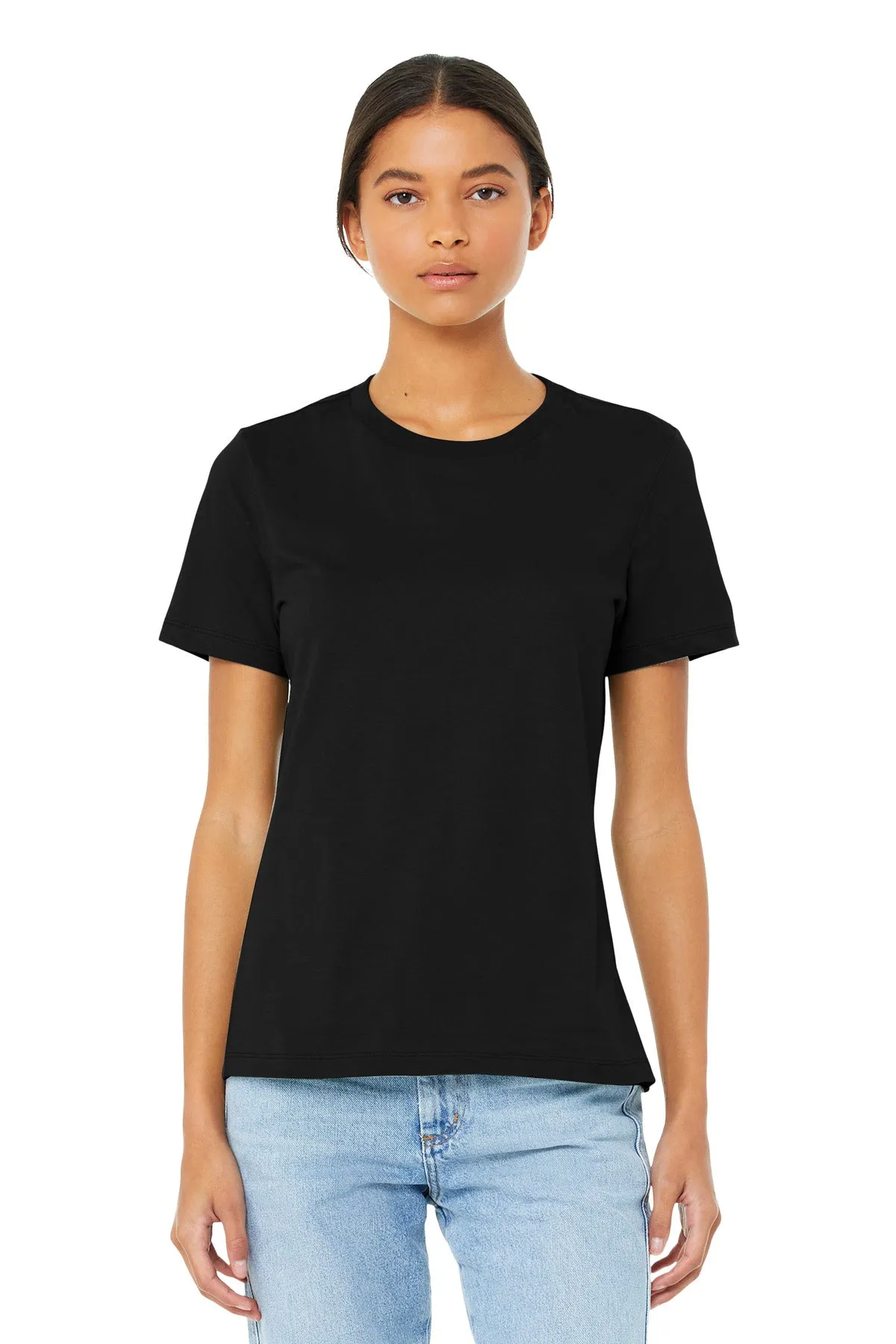 BELLA CANVAS  Women's Relaxed Jersey Short Sleeve Tee. BC6400 Black