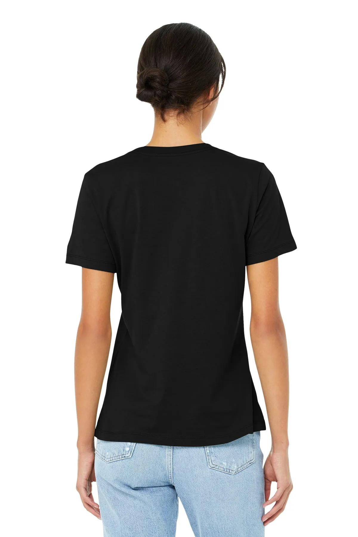 BELLA CANVAS  Women's Relaxed Jersey Short Sleeve Tee. BC6400 Black