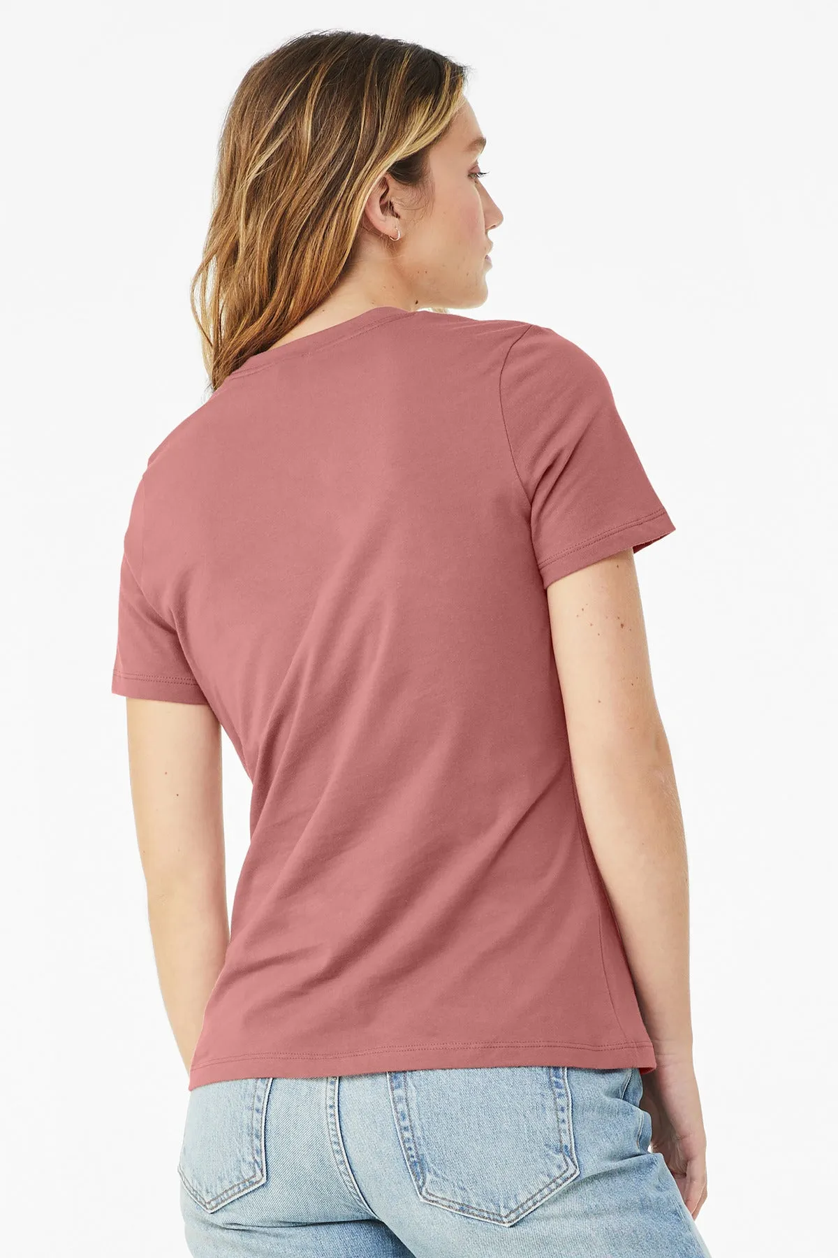 BELLA CANVAS  Women's Relaxed Jersey Short Sleeve Tee. BC6400 Mauve