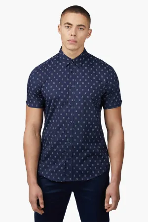 Ben Sherman | Stipple Geo Print Casual Shirt