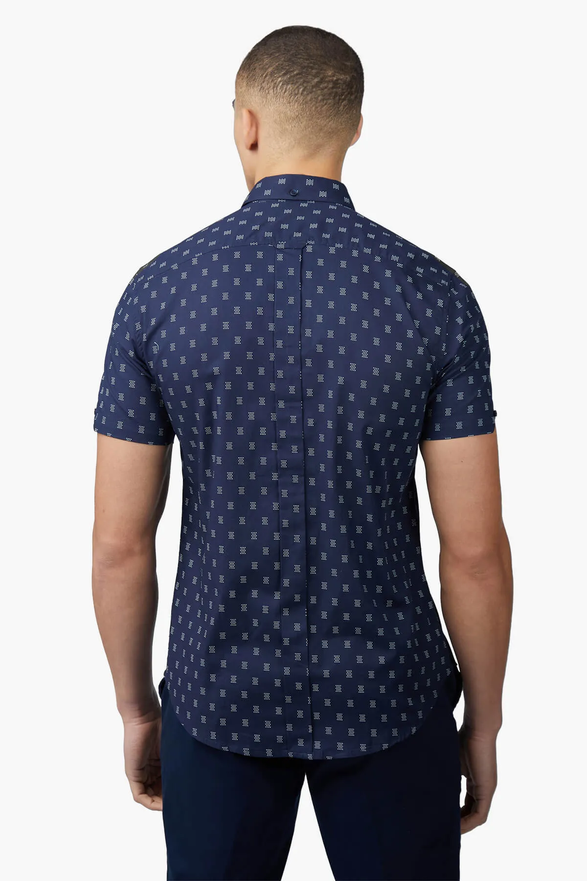 Ben Sherman | Stipple Geo Print Casual Shirt