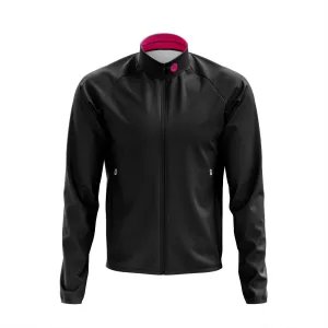 Big and Tall Mens Plain Black Tor Winter Cycling Jacket