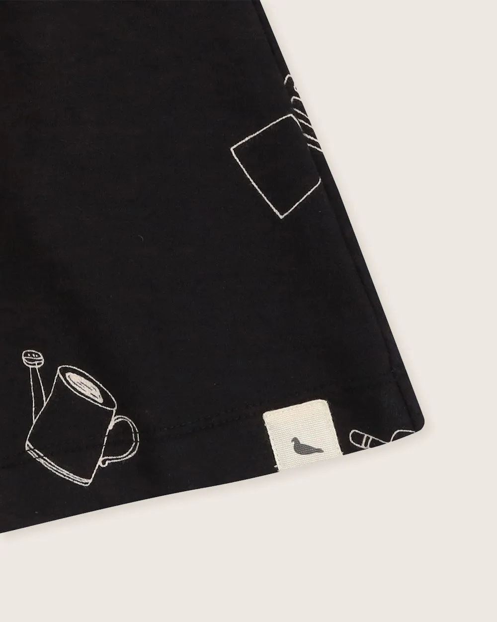 Black Sew and Grow Print Skirt