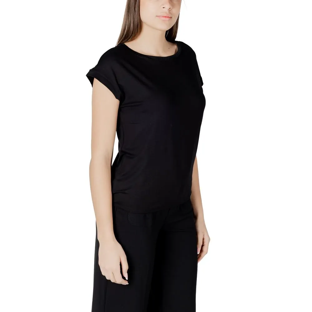 Black Viscose Tops & T-Shirt