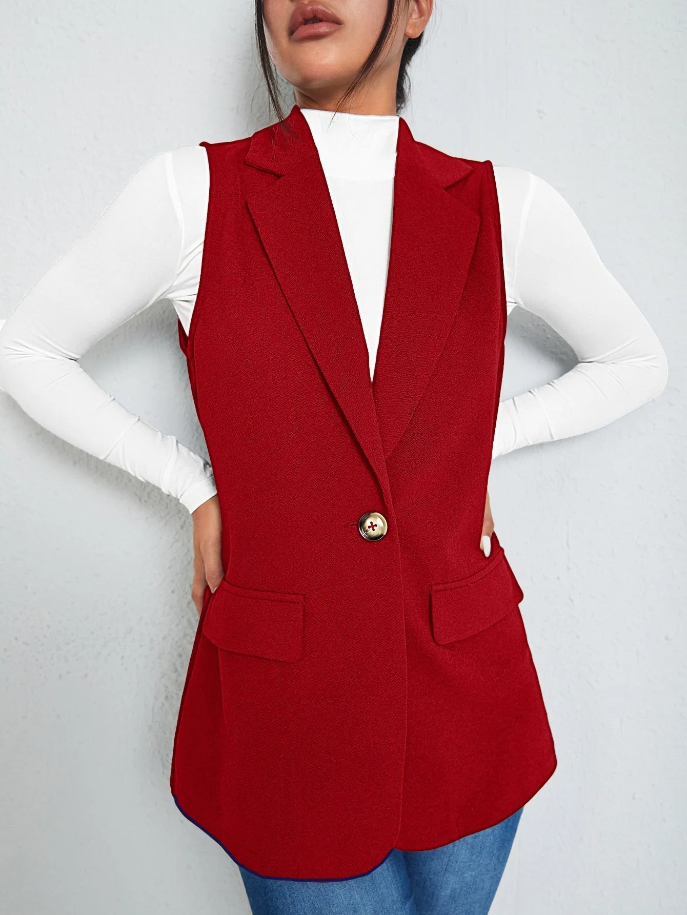 Blazer Chic BizChic para Mujer en Cherry Vibes